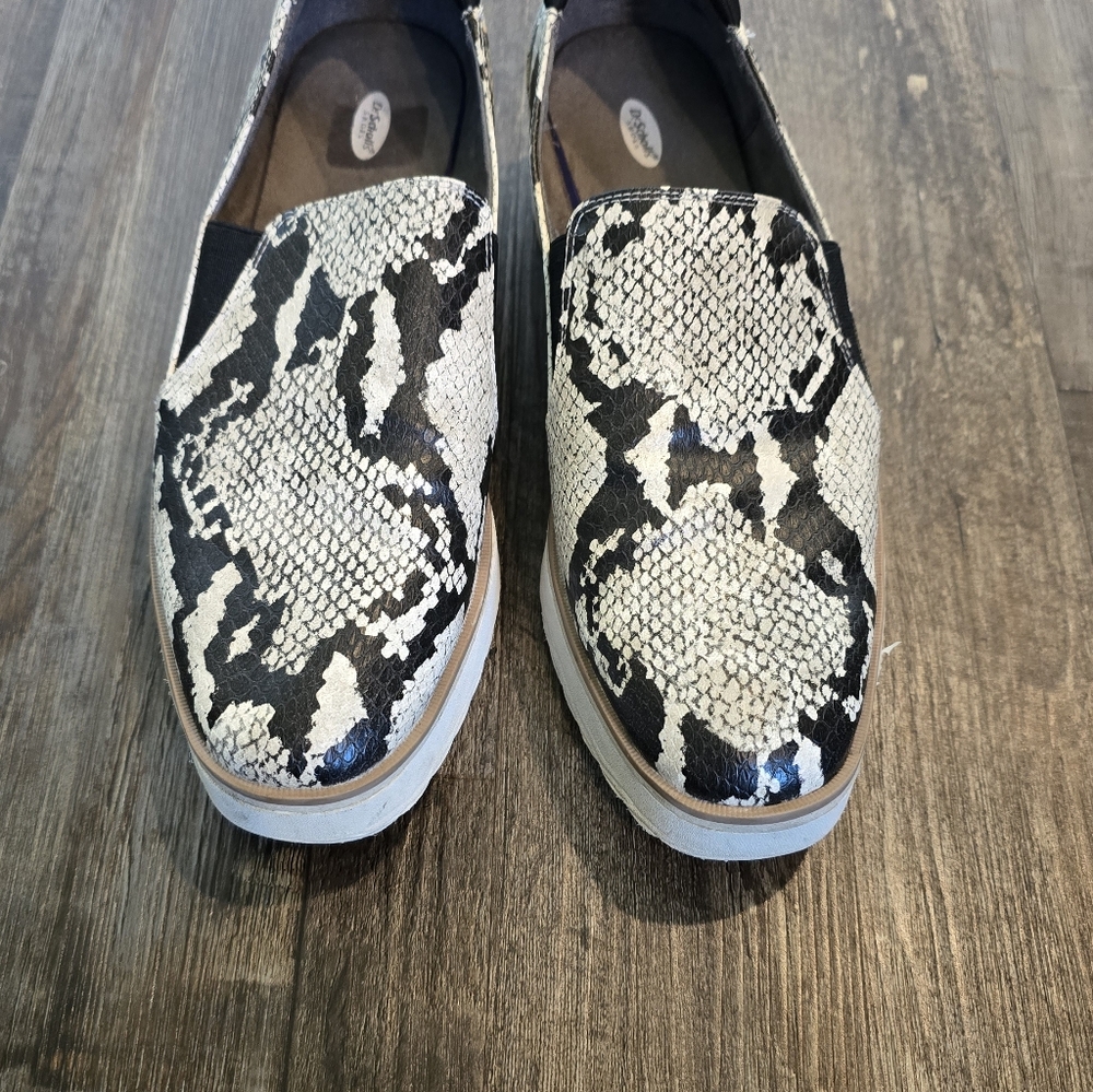 Dr Scholls Lexi Snakeskin Print Wedge Orthopedic Loafer Shoes Womens 10M - Picture 10 of 16